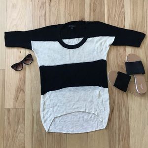 Banana Republic Striped Short Sleeve Sweater